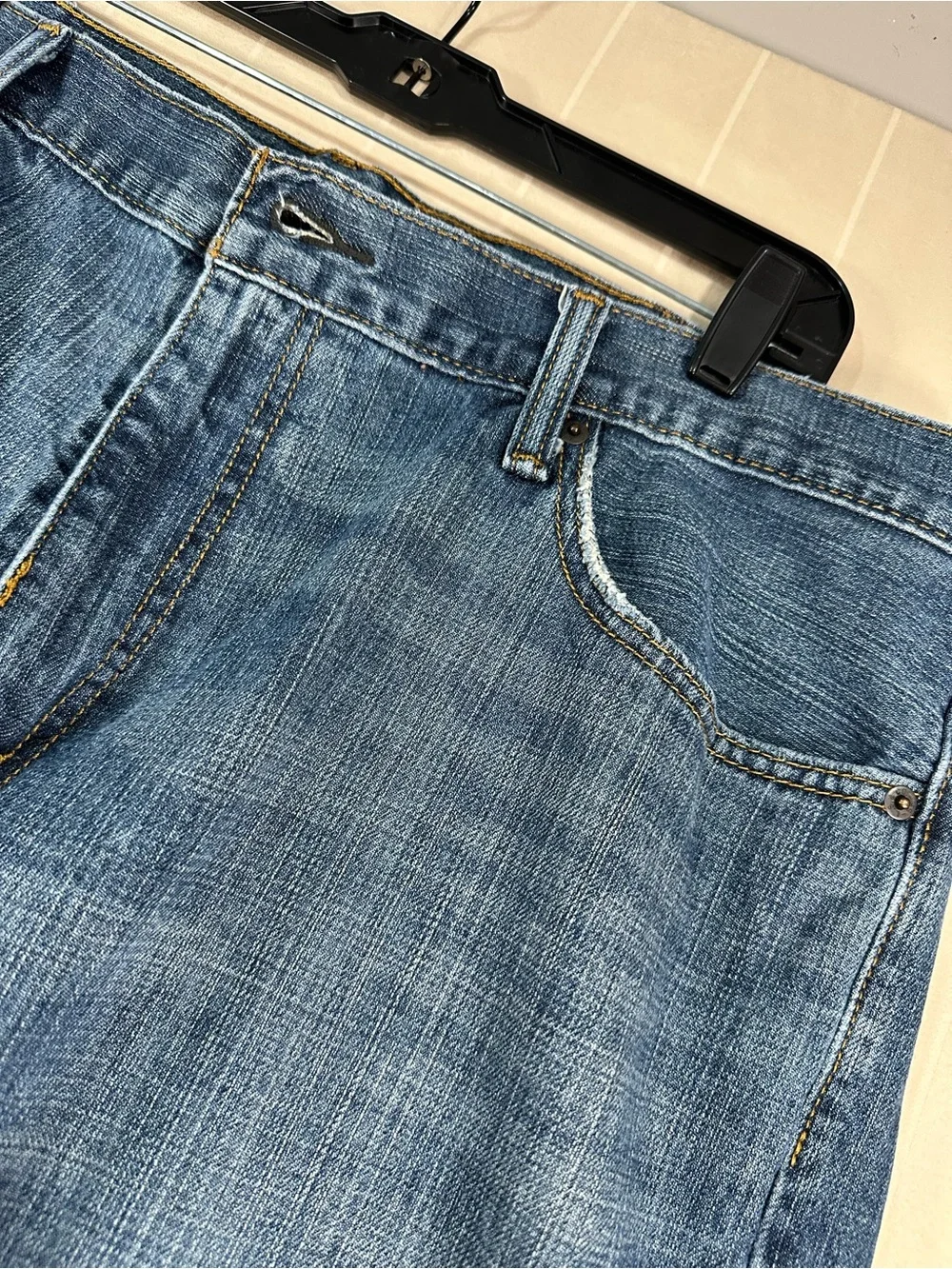 Levi's 559 Relaxed Straight Jeans Blue Denim Men's 40x30 EUC